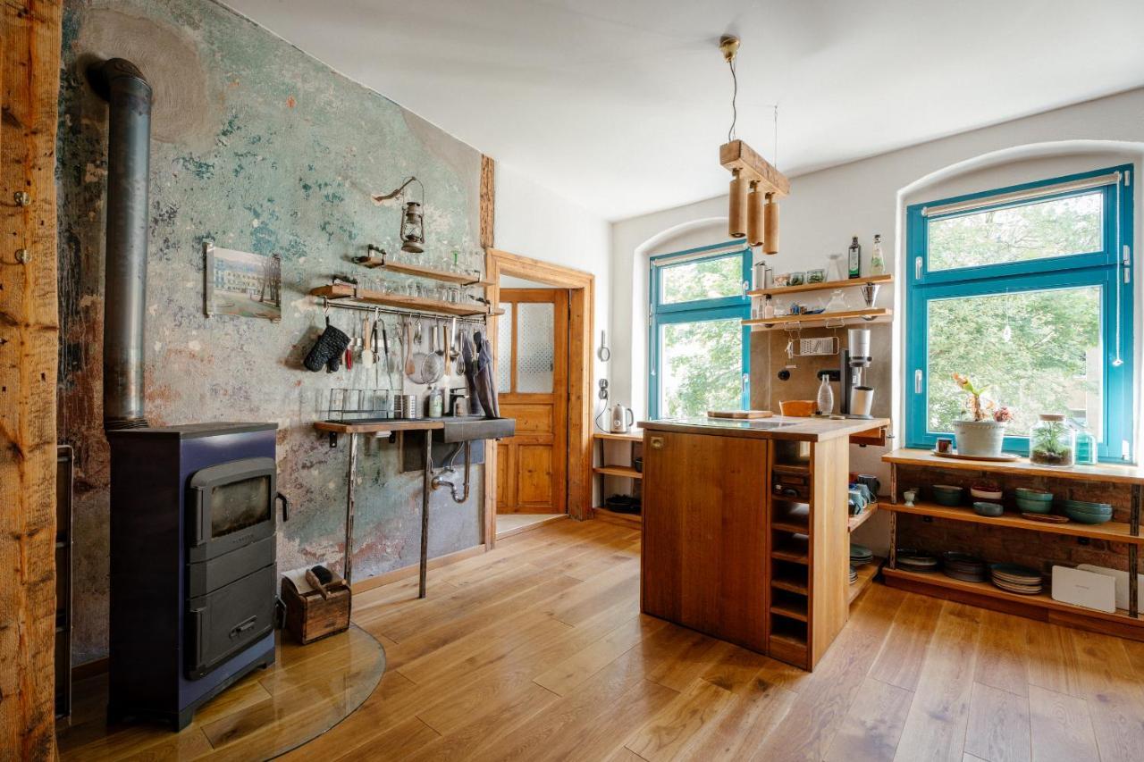 The Upholstery Tinyhouse Deluxe Eco Chalet Kreativ Citynah Chemnitz Exterior foto