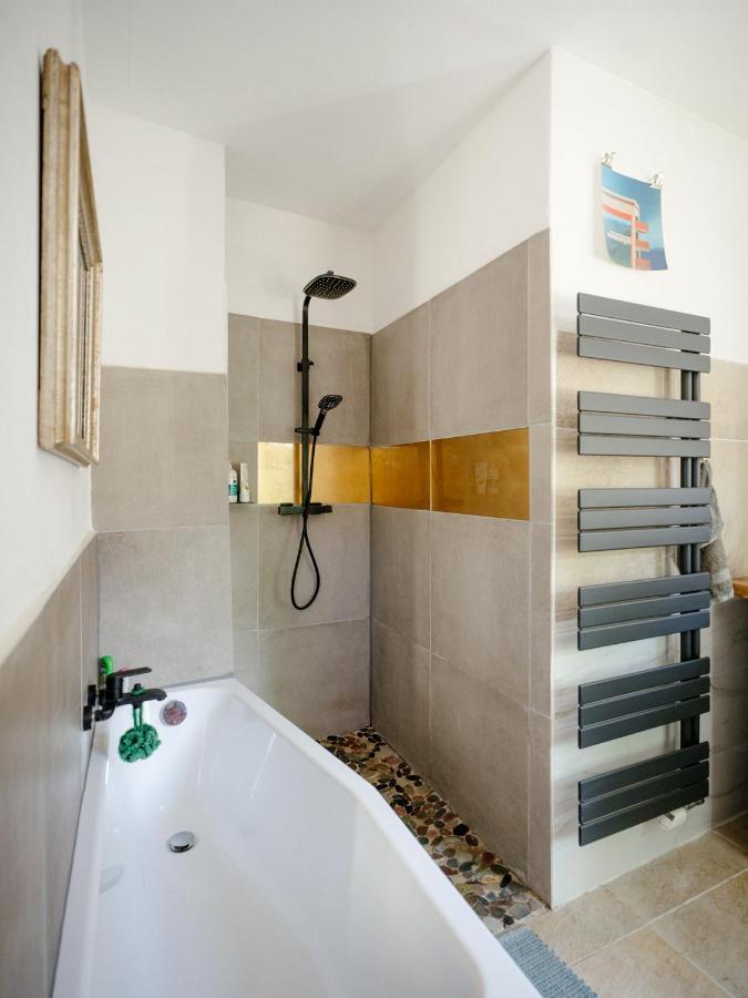 The Upholstery Tinyhouse Deluxe Eco Chalet Kreativ Citynah Chemnitz Exterior foto