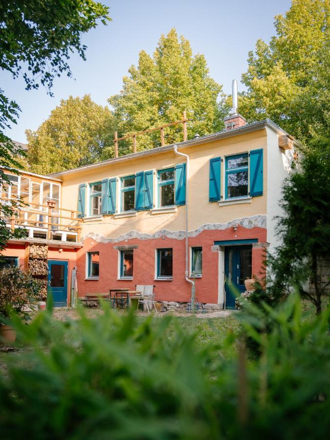 The Upholstery Tinyhouse Deluxe Eco Chalet Kreativ Citynah Chemnitz Exterior foto