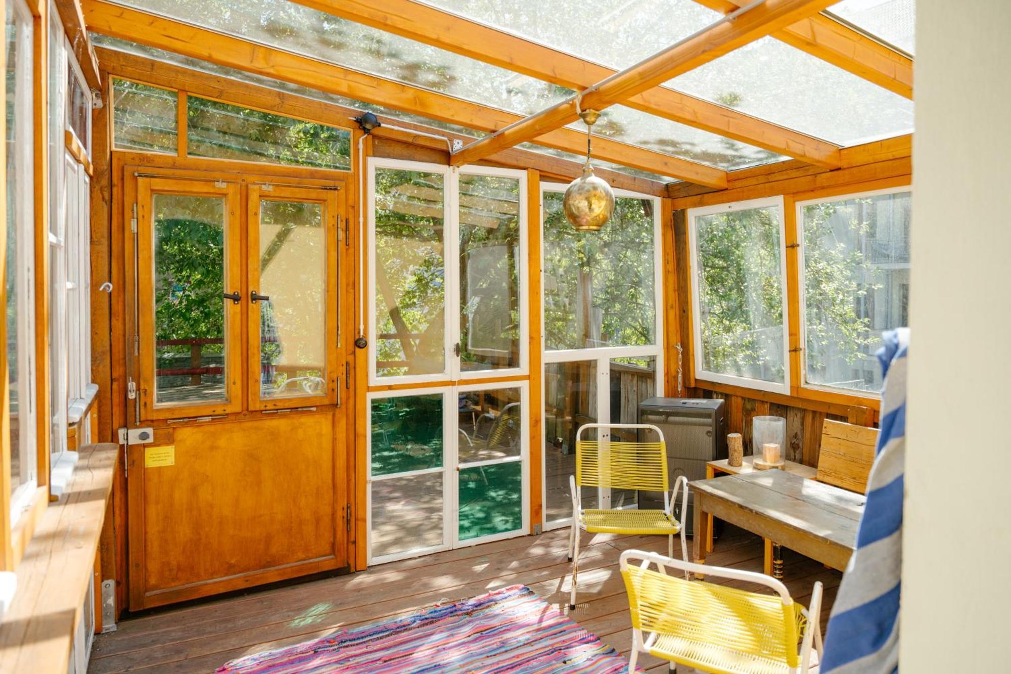 The Upholstery Tinyhouse Deluxe Eco Chalet Kreativ Citynah Chemnitz Exterior foto