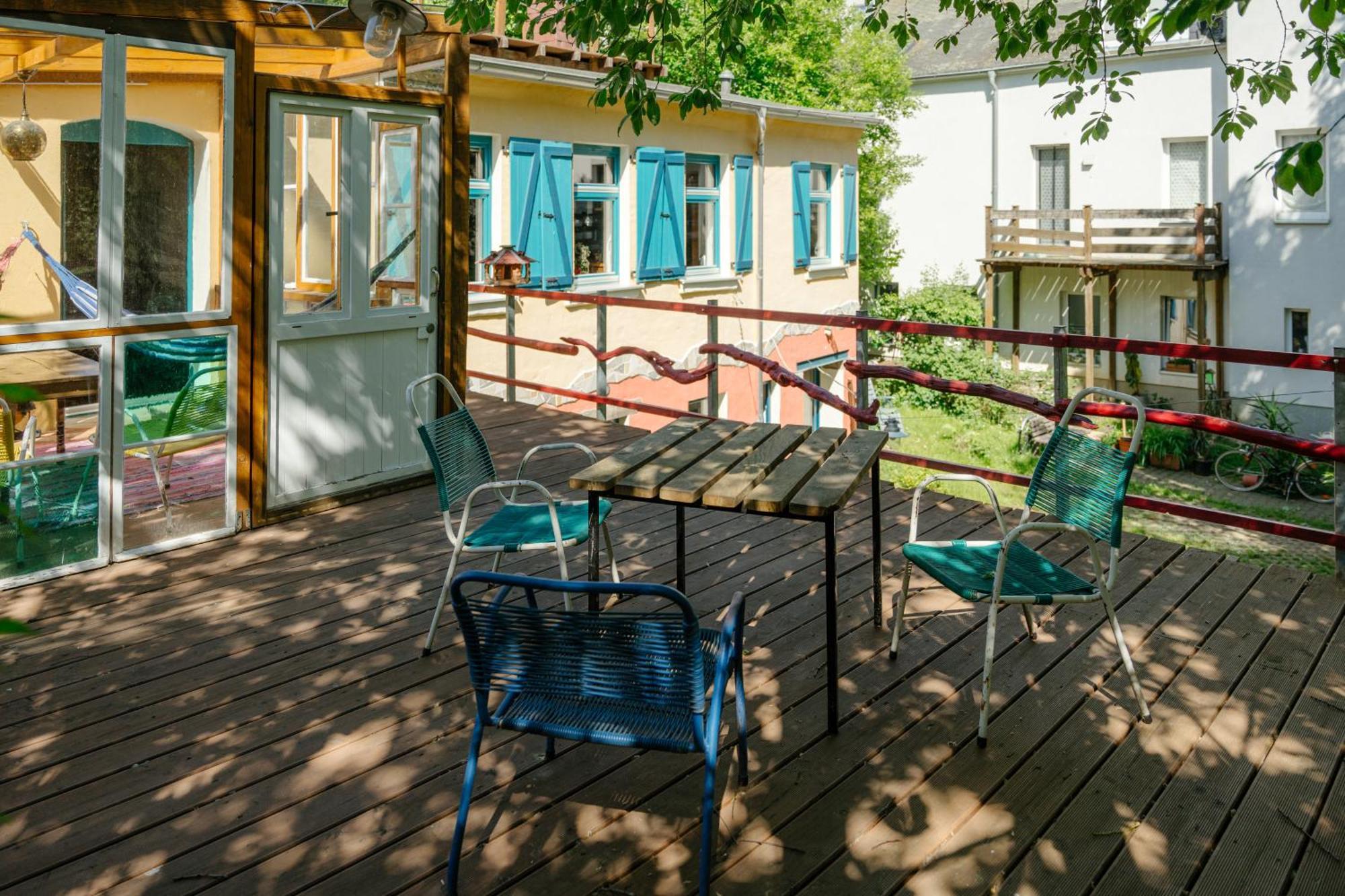 The Upholstery Tinyhouse Deluxe Eco Chalet Kreativ Citynah Chemnitz Exterior foto