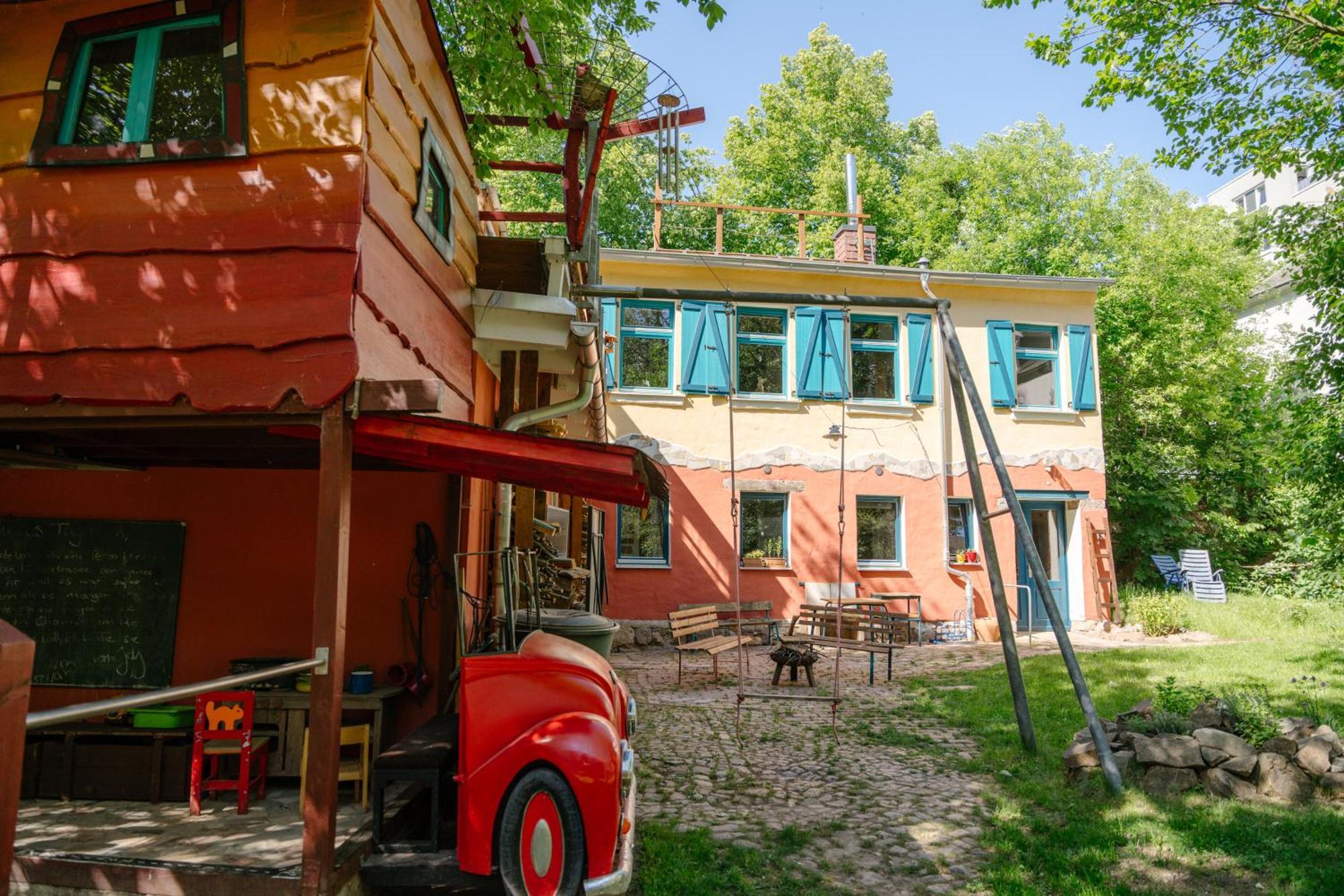The Upholstery Tinyhouse Deluxe Eco Chalet Kreativ Citynah Chemnitz Exterior foto